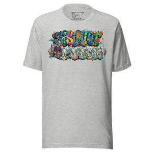 Sisimiut Hundeslæde Graffiti T-shirt | Farverig Grønlandsk Streetwear